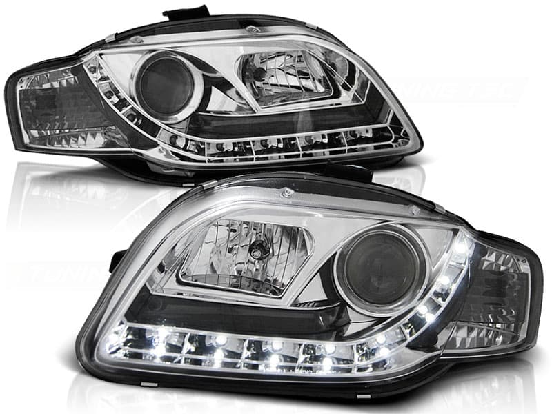 Predné svetlá Audi A4 B7 04-08 Devil Eyes Chrome - 41
