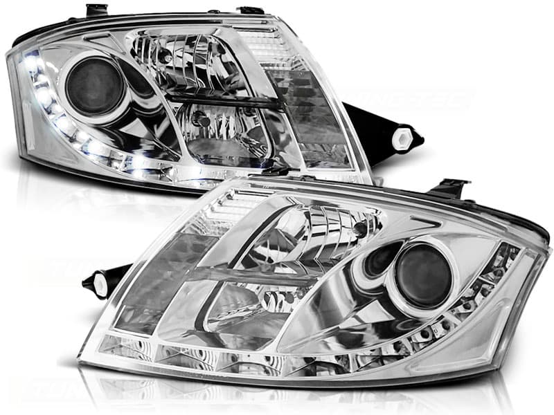 Predné svetlá Audi TT 8N Devil Eyes Chrome