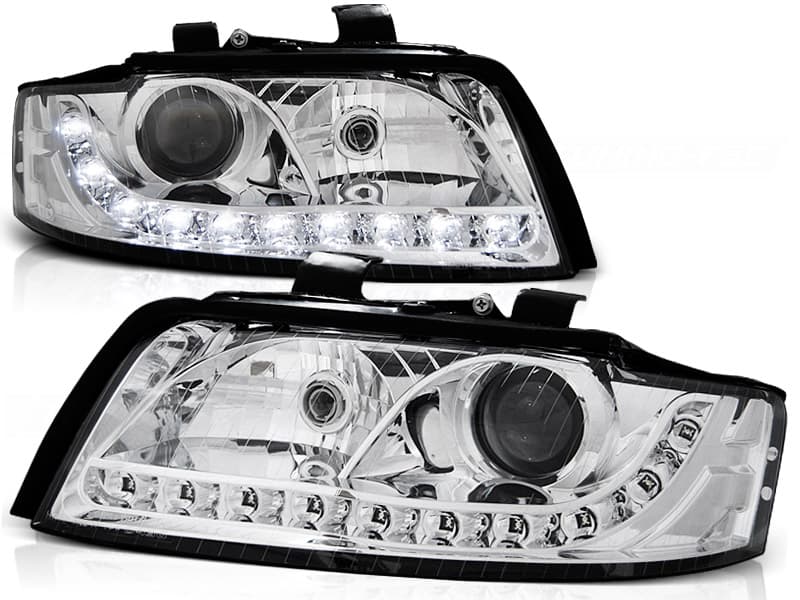 Predné svetlá Audi A4 B6 00-04 Devil Eyes Chrome - 63