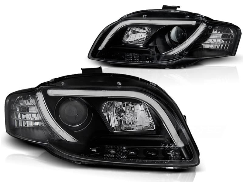 Predné svetlá Audi A4 B7 04-08 DRL Tube Light Black
