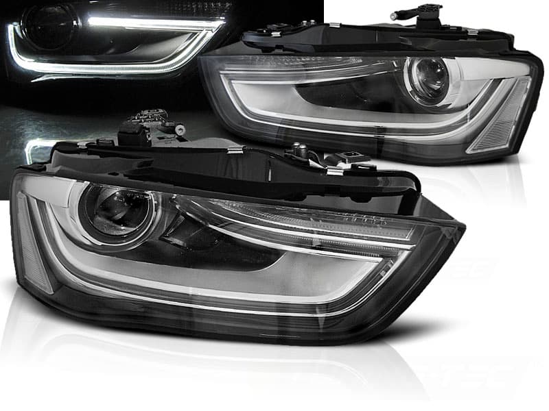 Predné svetlá Audi A4 B8 12-15 Black