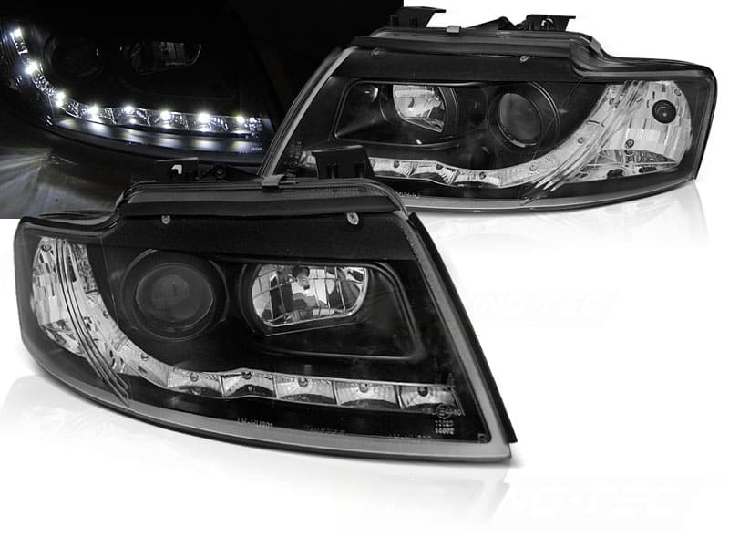 Predné svetlá Audi A4 B6 Cabrio 02-06 Black