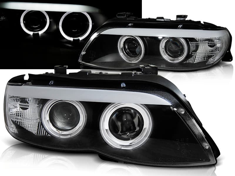 Predné svetlá BMW X5 E53 03-06 Xenón Black