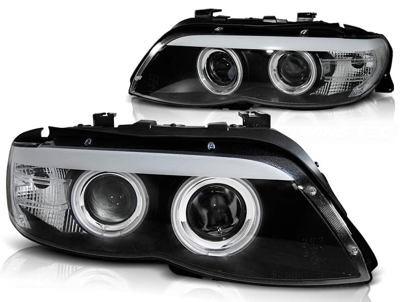 Predné svetlá BMW X5 E53 03-06 Xenón CCFL Black