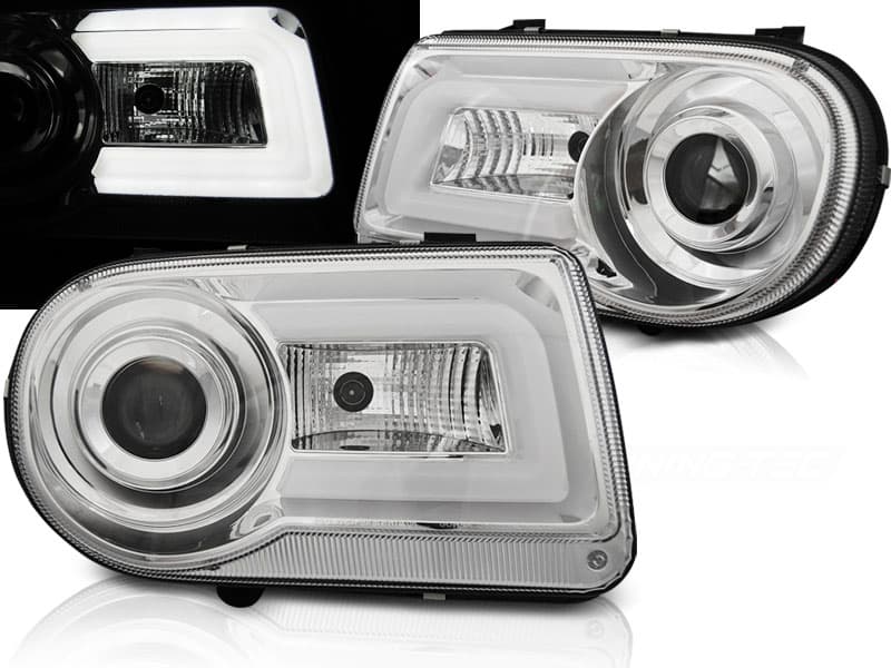 Predné svetlá Chrysler 300C 05-10 Tube Light Chrome