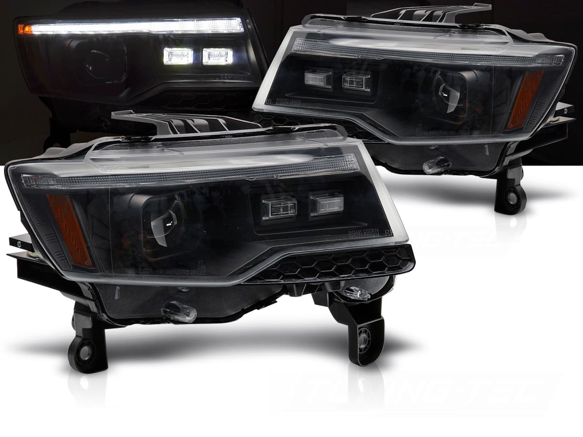 Predné svetlá Grand Cherokee 14-21 Xenón Tube Light Black