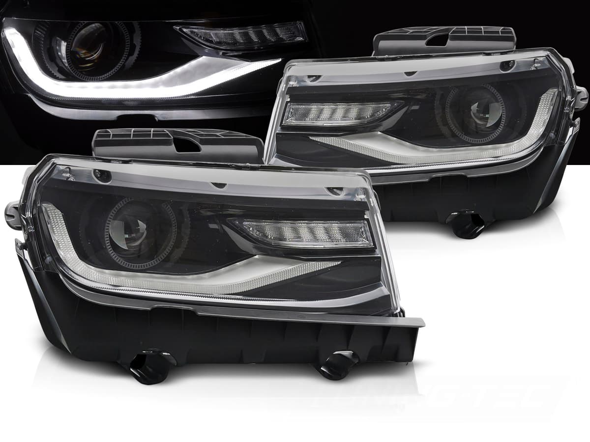 Predné Tube svetlá Chevrolet Camaro 13-15 LED Black