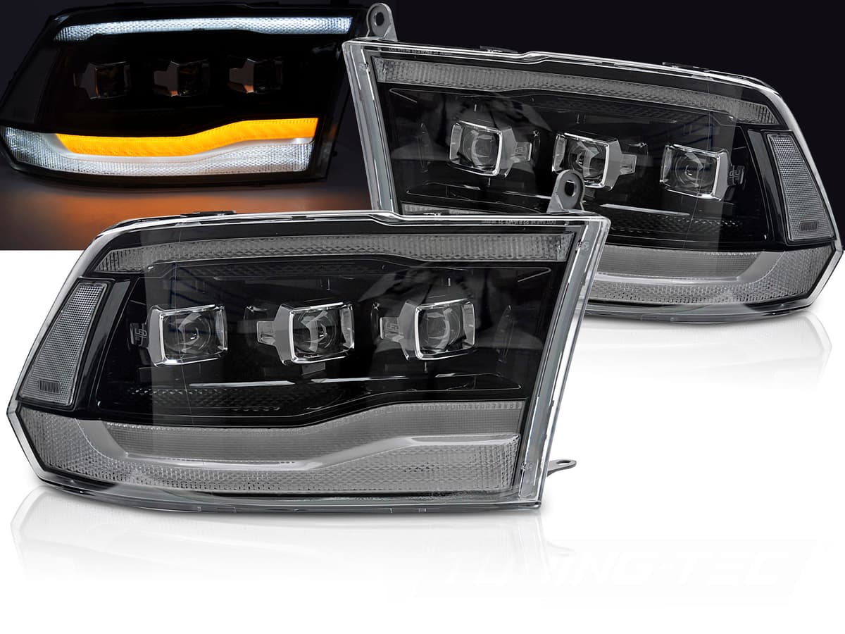 Predné svetlá Dodge Ram 09-18 WL LED Black