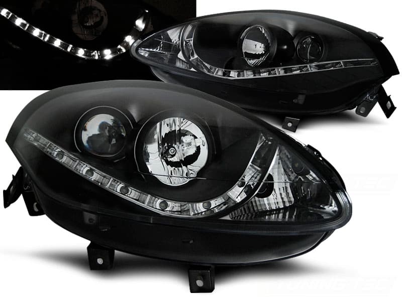 Predné svetlá Fiat Bravo 2 07-15 Devil Eyes Black