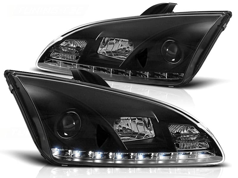 Predné svetlá Ford Focus 04-08 Devil Eyes Black