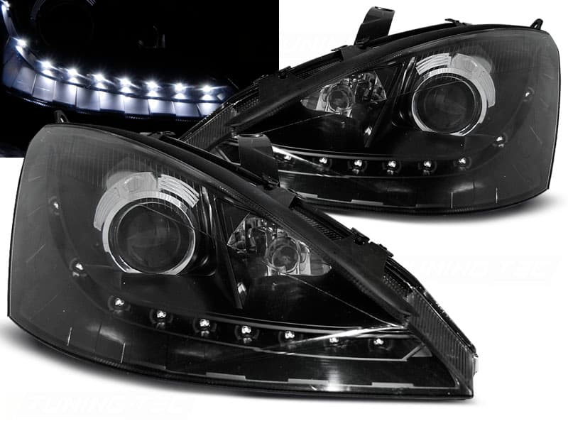 Predné svetlá Ford Focus 98-01 DE Black