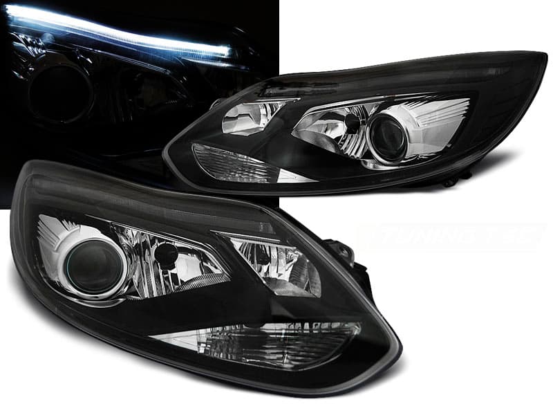 Predné svetlá Ford Focus 3 11-14 Black