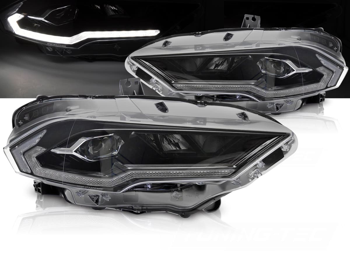 Predné svetlá Ford Mustang 18-21 WL Full LED Black