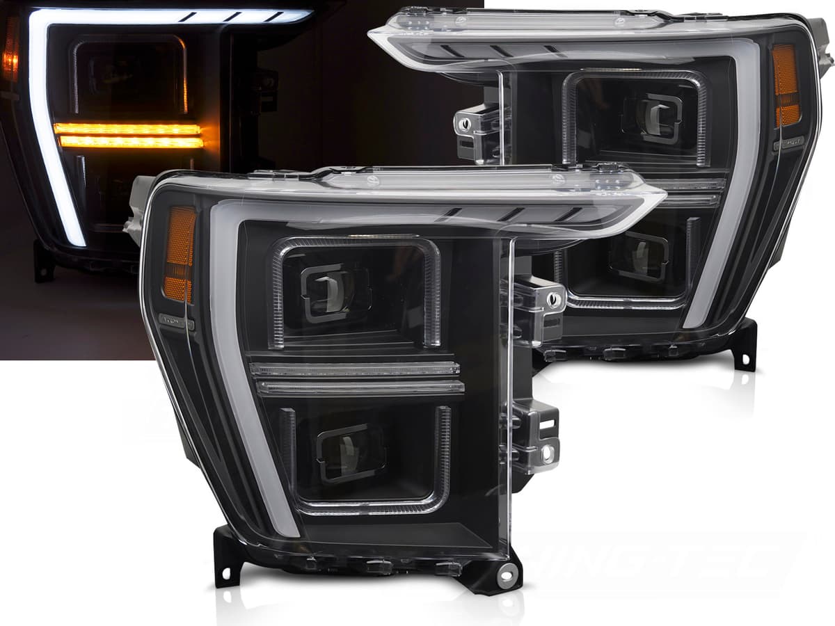 Predné svetlá Ford F150 MK14 20-23 Full LED Black
