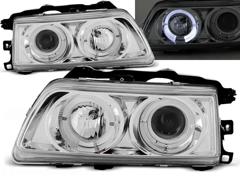 Predné svetlá Honda CRX 87-89 Angel Eyes Chrome
