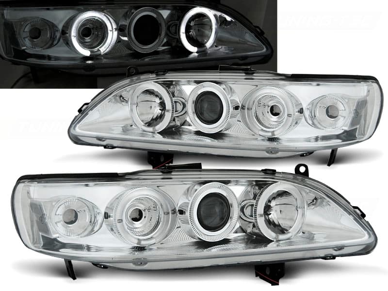 Predné svetlá Honda Accord 98-02 Angel Eyes Chrome