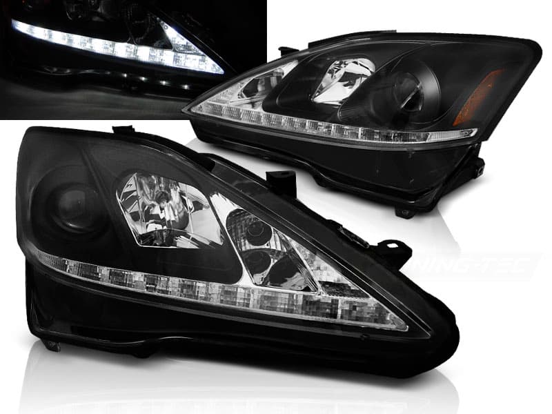 Predné svetlá IS 06-13 DRL Lexus Black