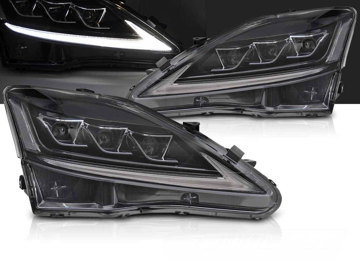 Predné svetlá IS 06-13 Full LED Lexus Black