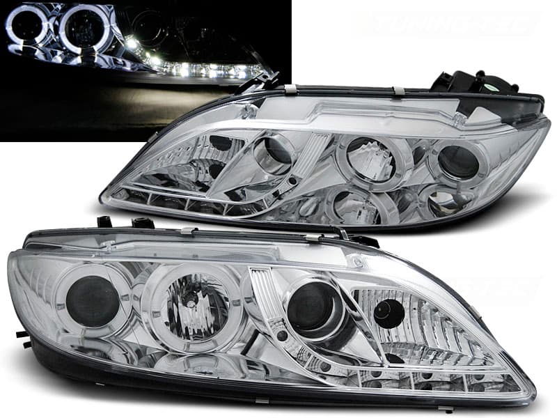 Predné svetlá Mazda 6 02-07 Devil Eyes Chrome