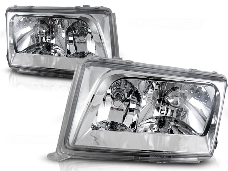 Predné svetlá Mercedes W124 85-93 Chrome