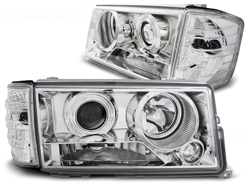 Predné svetlá Mercedes W201/190 82-93 Chrome - 45