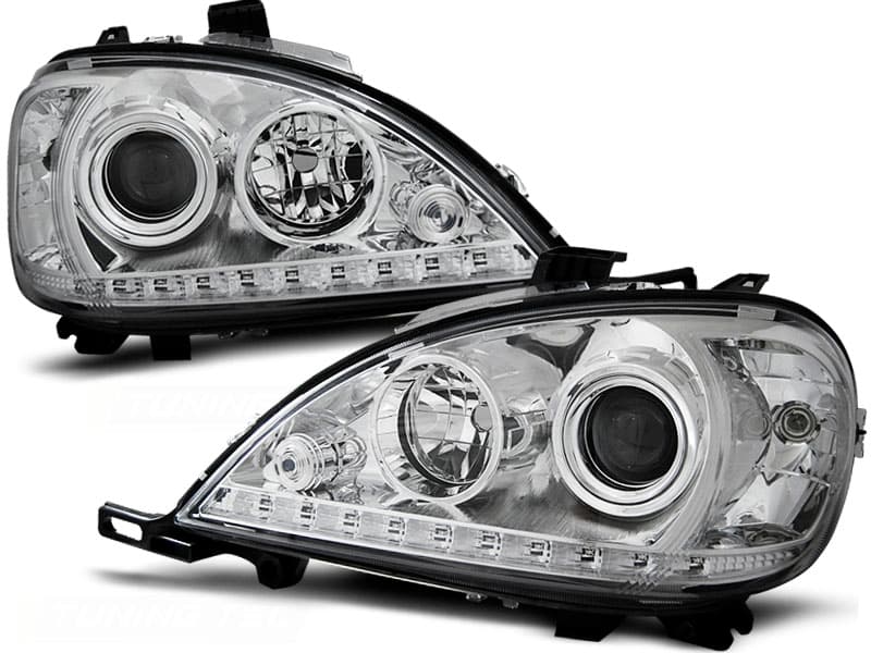Predné svetlá Mercedes W163 01-05 Depo Devil Eyes