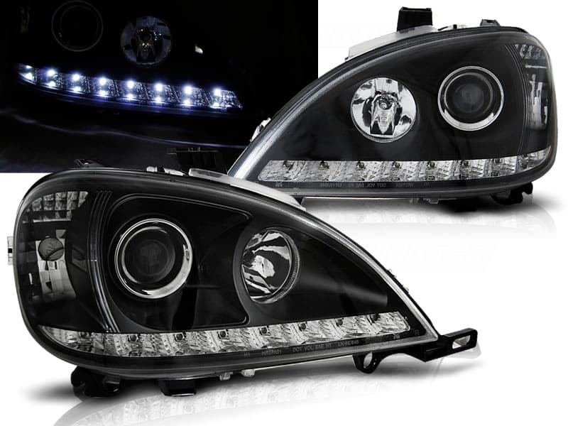 Predné svetlá Mercedes W163 01-05 Black