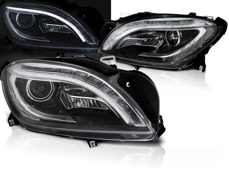 Predné svetlá Mercedes ML W166 11-15 Black