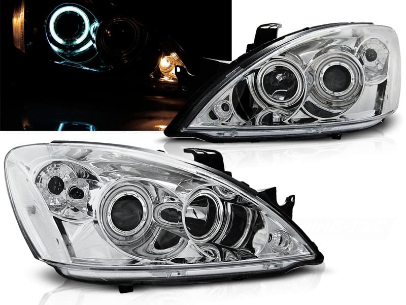 Predné svetlá Mitsubishi Lancer 7 04-07 Angel Eyes Chrome