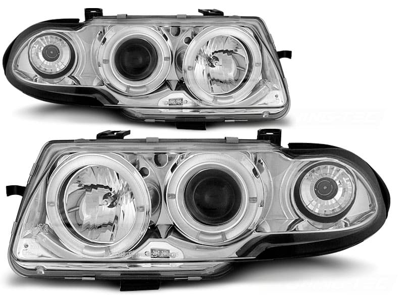 Predné svetlá Opel Astra F 91-94 Angel Eyes Chrome