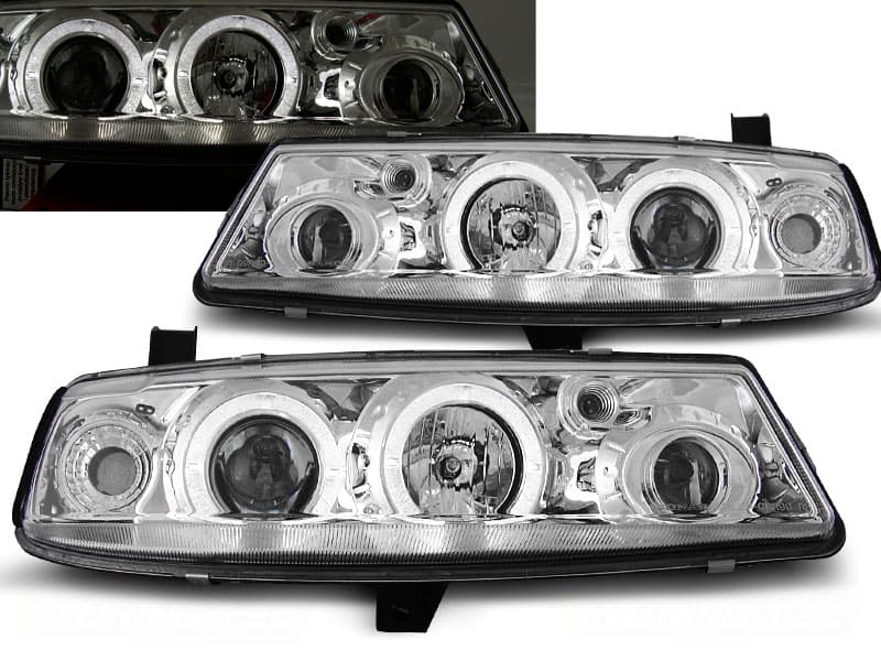 Predné svetlá Opel Calibra 90-97 Angel Eyes Chrome