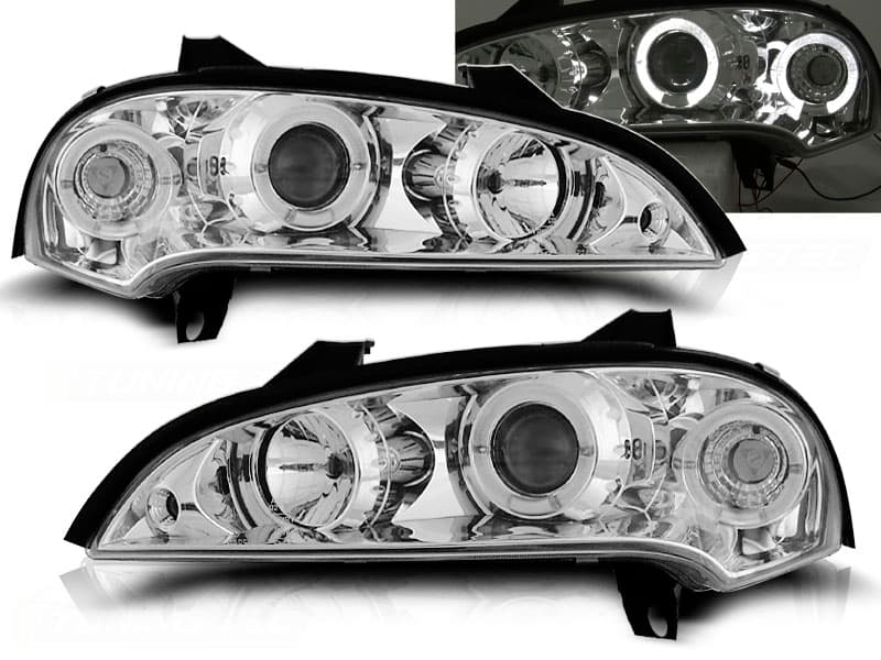 Predné svetlá Opel Tigra Angel Eyes Chrome