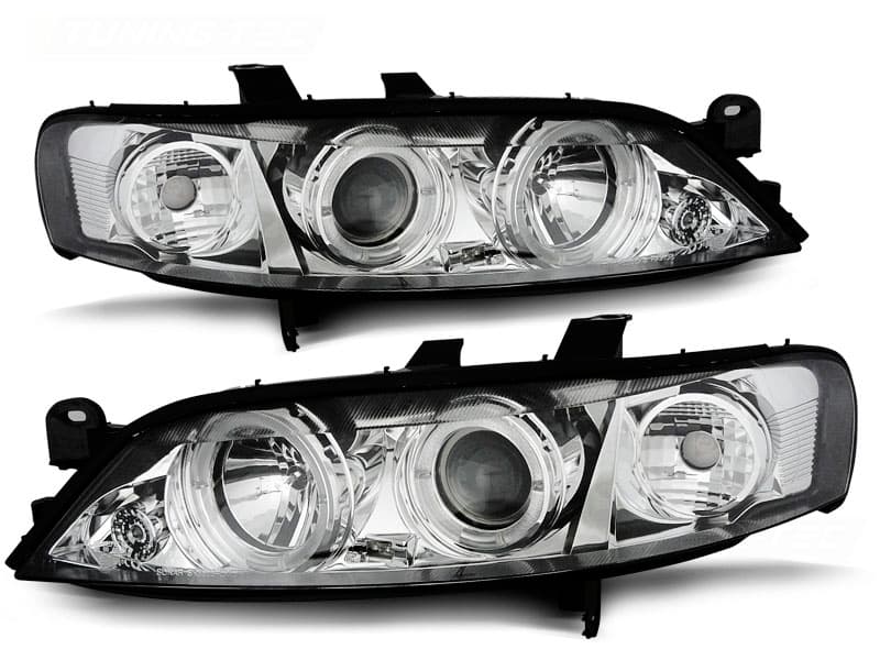 Predné svetlá Opel Vectra B 99-02 Angel Eyes Chrome - 22