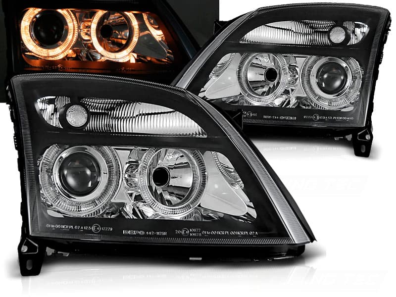 Predné svetlá Opel Vectra C 02-05 FK Angel Eyes Black