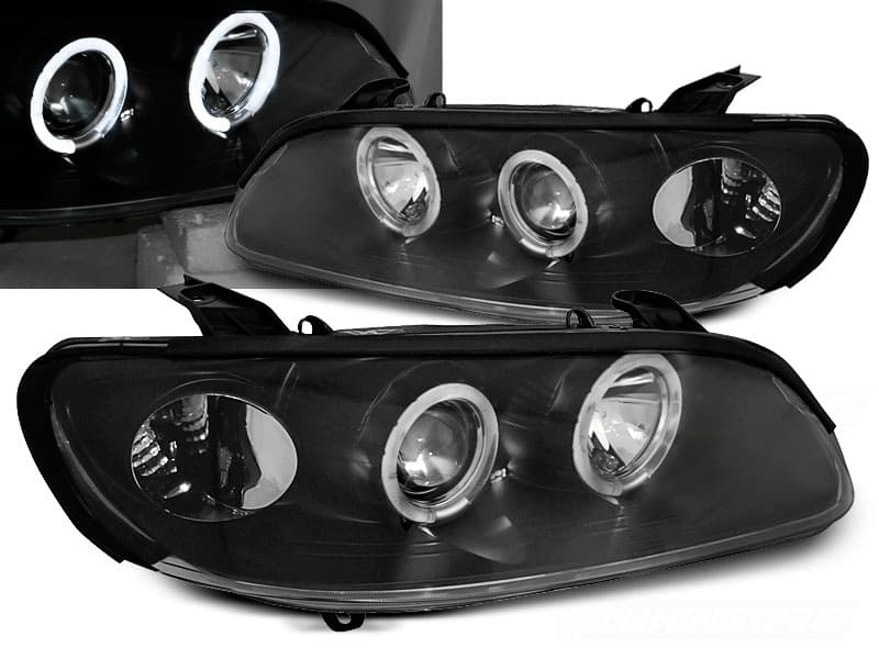 Predné svetlá Opel Omega B 94-99 Angel Eyes Black