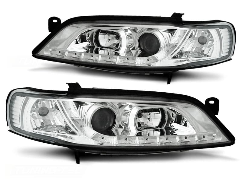 Predné svetlá Opel Vectra B 99-02 Devil Eyes Chrome