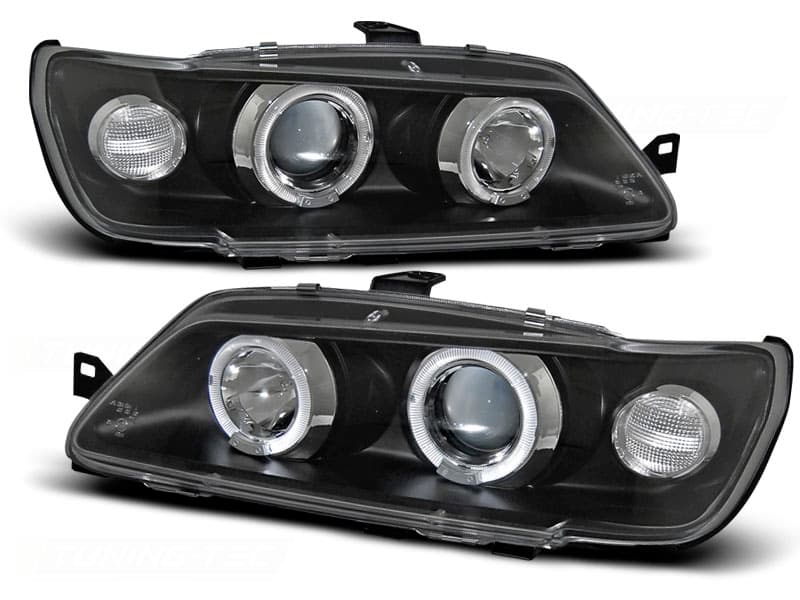 Predné svetlá Peugeot 306 93-97 Angel Eyes Black
