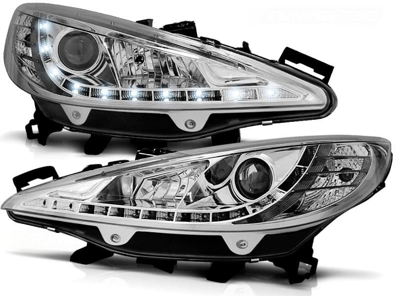 Predné svetlá Peugeot 207 06-12 Devil Eyes Chrome