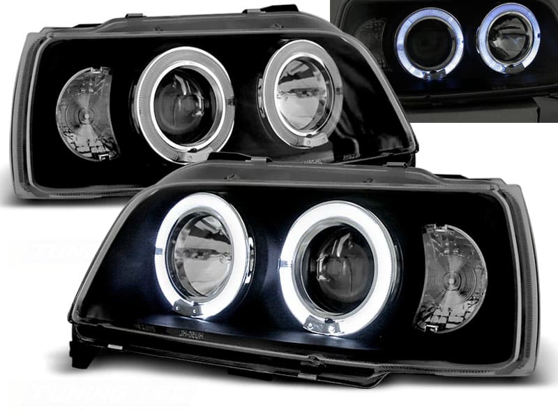 Predné svetlá Renault Clio 1 Angel Eyes Black