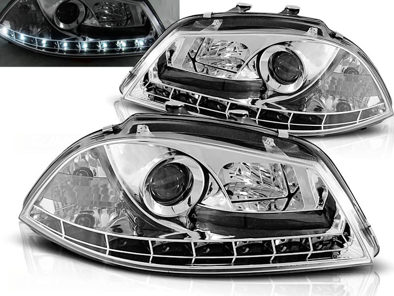Predné svetlá Seat Ibiza 02-08 Devil Eyes Chrome