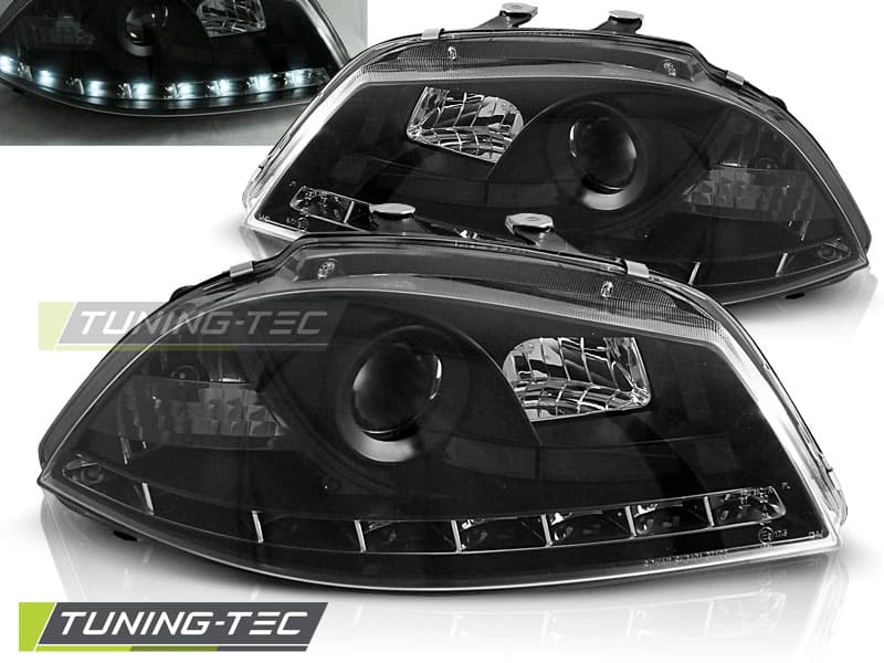 Predné svetlá Seat Ibiza 02-08 Devil Eyes Black