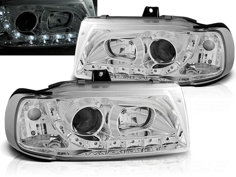 Predné svetlá Seat Ibiza/Cordoba 93-99 Devil Eyes Chrome