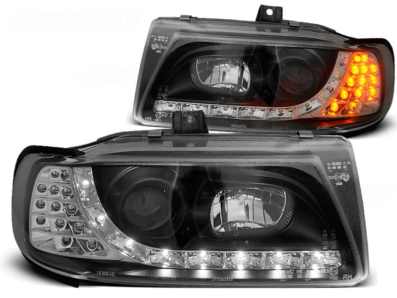 Predné svetlá Seat Ibiza/Cordoba 93-99 LED Devil Eyes Black