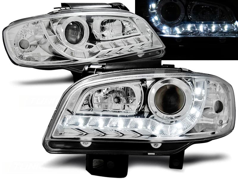 Predné svetlá Seat Ibiza/Cordoba 99-02 Chrome