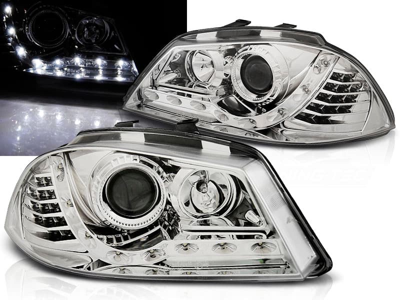 Predné svetlá Seat Ibiza 02-08 Dayline Chrome