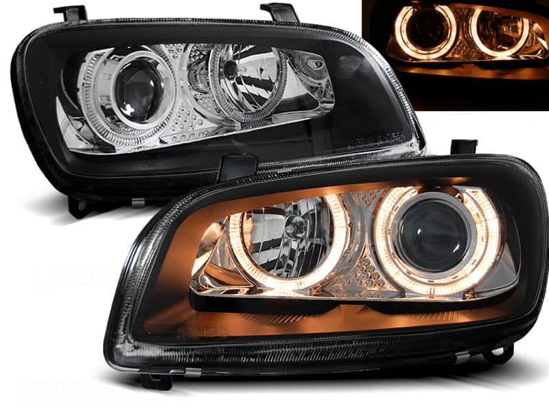 Predné svetlá Toyota RAV4 94-00 Angel Eyes Black