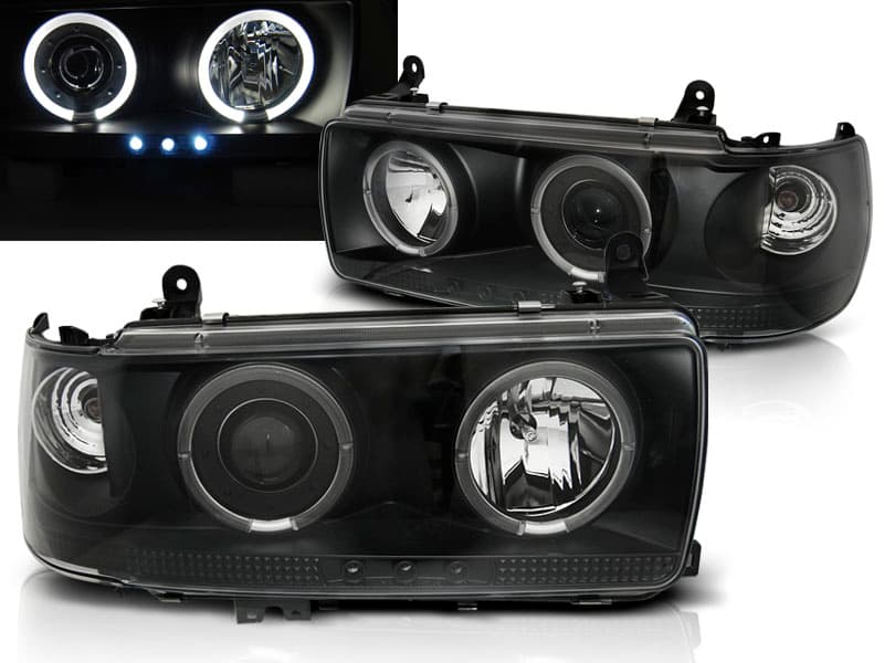 Predné svetlá Toyota Land Cruiser FJ 80 90-97 Black