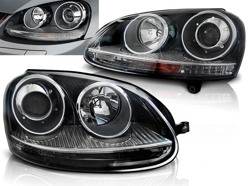Predné svetlá VW Golf 5 GTI Look Black