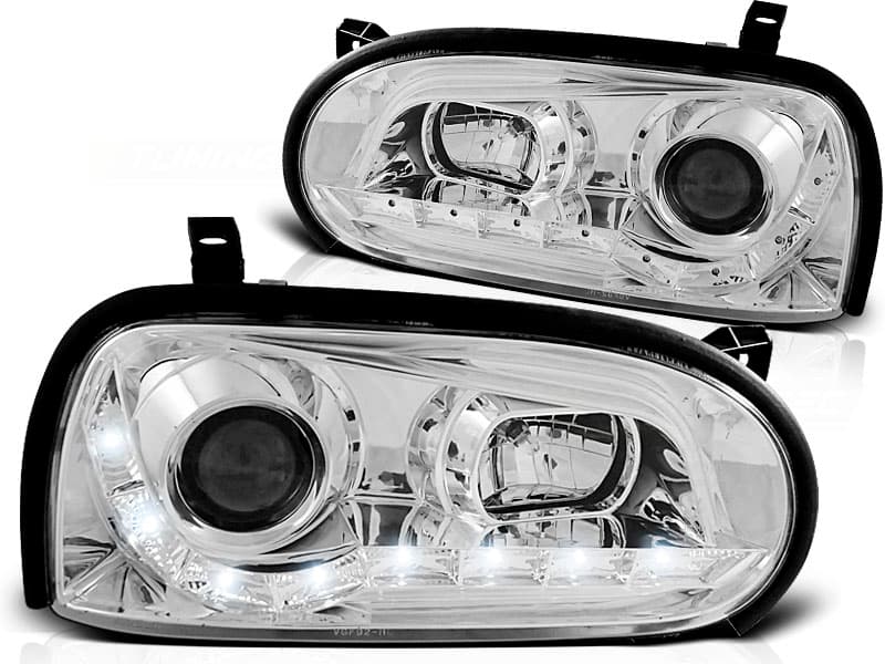 Predné svetlá VW Golf 3 Devil Eyes Chrome