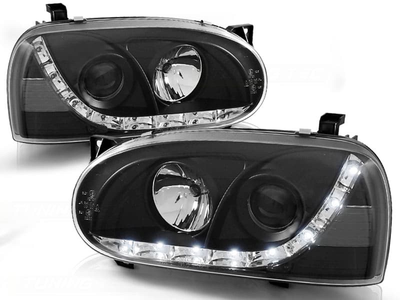 Predné svetlá VW Golf 3 91-97 Devil Eyes Black
